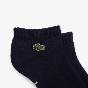 Lacoste Lacoste SPORT Branded Low-Cut Cotton Socks - Ponožky Pánské Tmavě Blankyt Blankyt / Bílé | C